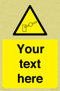 Custom warning barrier